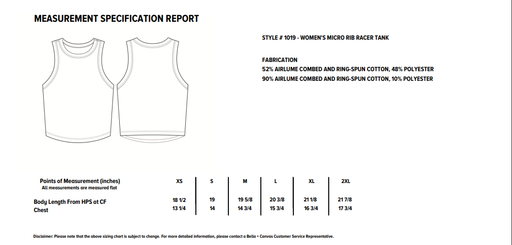 Micro Rib Racer Tank